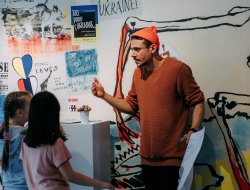 Майстерклас для дітей з керівником харківської художньої студії AzaNiziMaza Миколою Коломійцем - фото 12