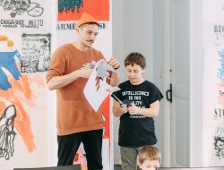 Майстерклас для дітей з керівником харківської художньої студії AzaNiziMaza Миколою Коломійцем - фото 8