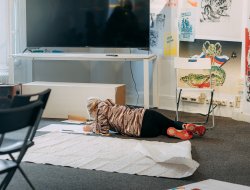 Майстерклас для дітей з керівником харківської художньої студії AzaNiziMaza Миколою Коломійцем - фото 19