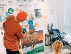 Майстерклас для дітей з керівником харківської художньої студії AzaNiziMaza Миколою Коломійцем - фото 6